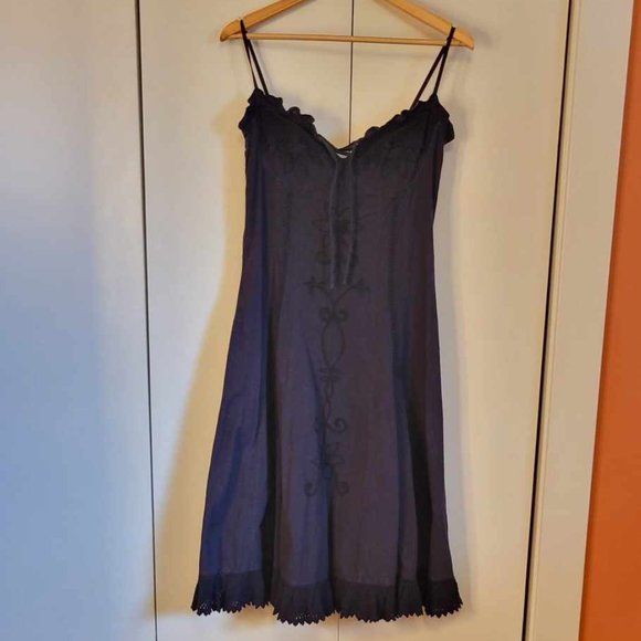 G. Designs Natural Fashions Corset Dress, Black, Size Large - Picture 1 of 7
